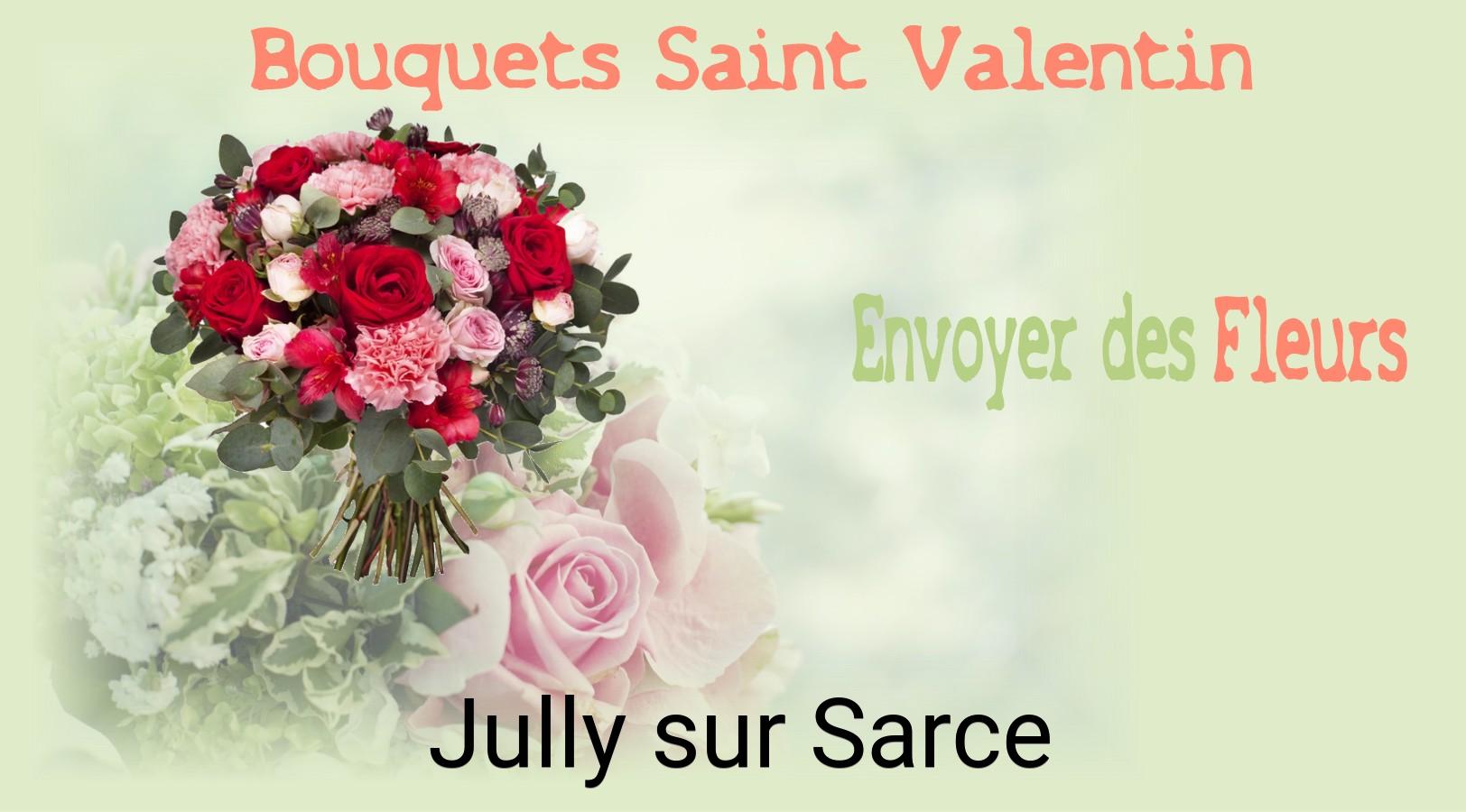Roses de Saint-Valentin livrées à Jully-sur-Sarce